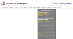Desktop Screenshot of evergreenarts.org