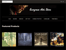 Tablet Screenshot of evergreenarts.com